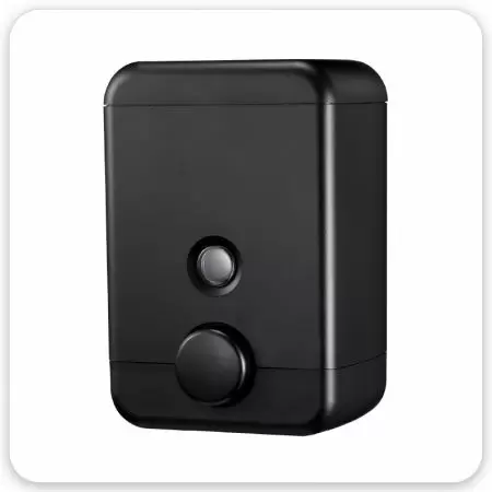 Distributeur de savon à main carré - Distributeur de savon mural Cube-(Noir mat)
